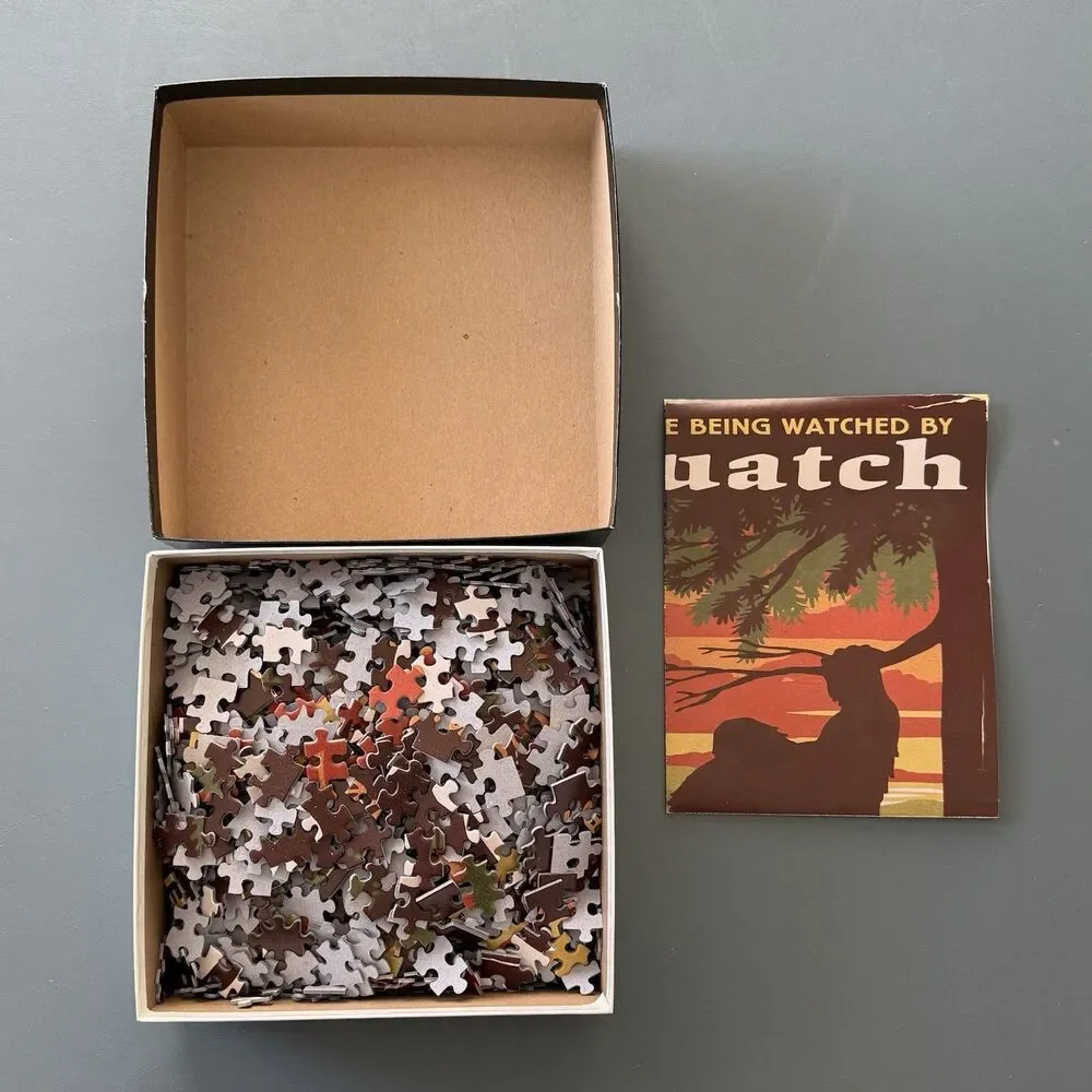 Lantern Press 1000 Piece Puzzle - Yellowstone National Park Sasquatch - Complete